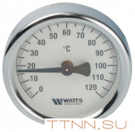 Термометр биметаллический накладной с пружиной Watts FR810 (TAB) 63 мм. Термометр биметаллический накладной с пружиной Watts FR810 (TAB) 63 мм.