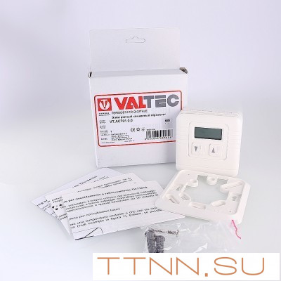 Аксессуар для водяного пола VALTEC Электронный комнатный термостат Аксессуар для водяного пола VALTEC Электронный комнатный термостат