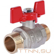 Шаровой кран 3/4" НР/НР, ручка бабочка ROMMER RBV-0007-0410220 Шаровой кран 3/4" НР/НР, ручка бабочка ROMMER RBV-0007-0410220