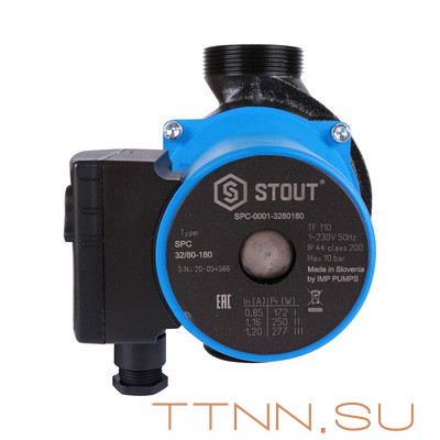 Насос для отопления STOUT 32/80-180 (SPC-0010-3280180) Насос для отопления STOUT 32/80-180 (SPC-0010-3280180)