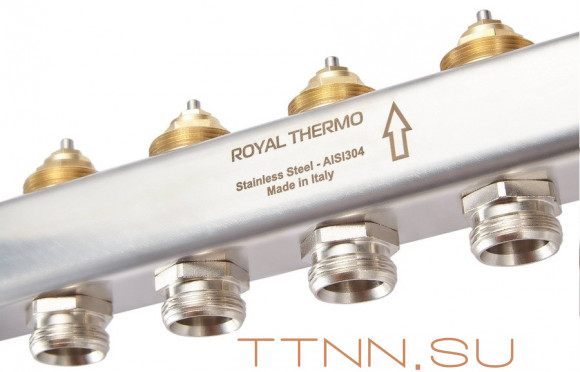 Для отопления Royal Thermo 1" ВР-3/4" НР, 2 выхода, нерж. (RTE 51.102) Для отопления Royal Thermo 1" ВР-3/4" НР, 2 выхода, нерж. (RTE 51.102)