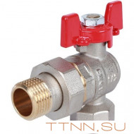 Шаровой кран угловой с американкой 1/2" ВН/НР, ручка бабочка ROMMER RBV-0006-0610215 Шаровой кран угловой с американкой 1/2" ВН/НР, ручка бабочка ROMMER RBV-0006-0610215