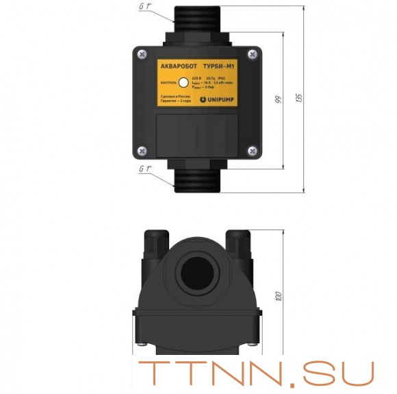 Блок управления насосами Unipump ТУРБИ-М2 (2,0-3,5 бар) Блок управления насосами Unipump ТУРБИ-М2 (2,0-3,5 бар)
