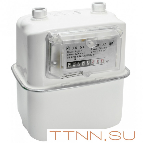 Счетчик газа СГБ-G4 Сигнал верхний подвод М33x1,5 мм Правый (справа-налево) Счетчик газа СГБ-G4 Сигнал верхний подвод М33x1,5 мм Правый (справа-налево)