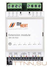 Релейный блок расширения MY HEAT RL6 (6291) Релейный блок расширения MY HEAT RL6 (6291)