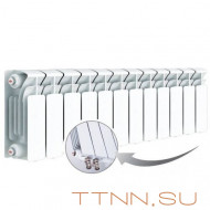 Радиатор биметаллический Rifar BASE 200 Ventil 12 секций Радиатор биметаллический Rifar BASE 200 Ventil 12 секций