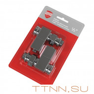 Набор вентелей Royal Thermo CUBE, ПРЯМОЙ, (2 шт) хром Набор вентелей Royal Thermo CUBE, ПРЯМОЙ, (2 шт) хром