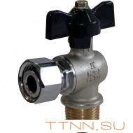 Кран шаровой угловой с накидной гайкой наружная резьба STOUT 1/2"х1/2" SVB-0010-000015 Кран шаровой угловой с накидной гайкой наружная резьба STOUT 1/2"х1/2" SVB-0010-000015