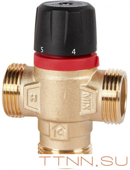 Смесительный клапан Rommer 1" НР 35-60°С KV 1,6 (RVM-0132-166025) боковое смешивание Смесительный клапан Rommer 1" НР 35-60°С KV 1,6 (RVM-0132-166025) боковое смешивание