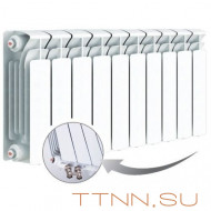 Радиатор биметаллический Rifar Base 350 Ventil 10 секций Радиатор биметаллический Rifar Base 350 Ventil 10 секций
