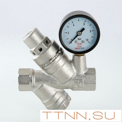 Редуктор давления с манометром и фильтром Valtec 3/4 VT.082.N.05 Редуктор давления с манометром и фильтром Valtec 3/4 VT.082.N.05