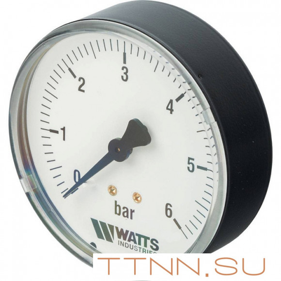 Манометр аксиальный Watts F+R100(MDA) 50/6x1/4" Манометр аксиальный Watts F+R100(MDA) 50/6x1/4"