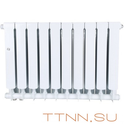 Биметаллический радиатор STOUT SPACE 500 нижнее 10 секций (SRB-0320-050010)