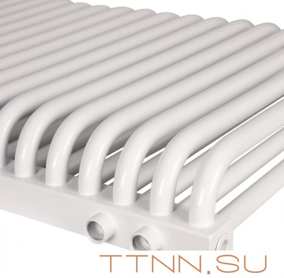 Стальной трубчатый радиатор 2-колончатый Rommer RST 2050/26 нижнее правое подключение RAL9016 Стальной трубчатый радиатор 2-колончатый Rommer RST 2050/26 нижнее правое подключение RAL9016