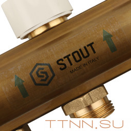 Для отопления STOUT Коллектор регулируемый с расходомерами 1/3/4x8 Для отопления STOUT Коллектор регулируемый с расходомерами 1/3/4x8