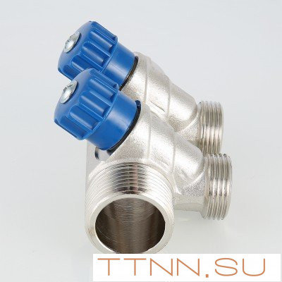 Коллектор с регулировочными вентилями Valtec 1*4*3/4 VT.560.NE Коллектор с регулировочными вентилями Valtec 1*4*3/4 VT.560.NE