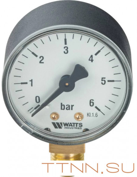 Манометр радиальный Watts F+R200 (MDR) 50/ 6x1/4" Манометр радиальный Watts F+R200 (MDR) 50/ 6x1/4"