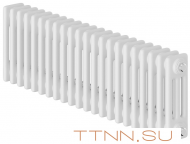 Стальной трубчатый радиатор 3-колончатый Royal Thermo Insignia C3030 - 22 секц. RAL9016, боковое 1/2 Стальной трубчатый радиатор 3-колончатый Royal Thermo Insignia C3030 - 22 секц. RAL9016, боковое 1/2