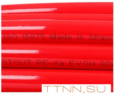 Труба сшитый полиэтилен 20 мм STOUT PEX-a 20х2,0 (бухта 520 метров) красная Труба сшитый полиэтилен 20 мм STOUT PEX-a 20х2,0 (бухта 520 метров) красная