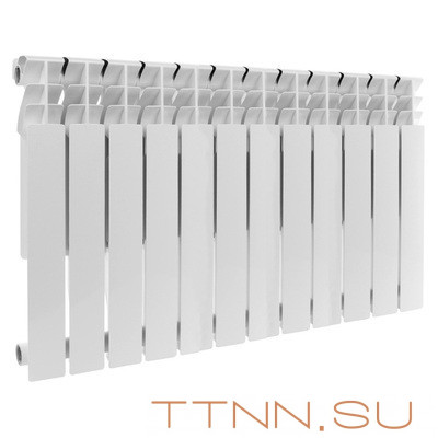 Алюминиевый радиатор Rommer Plus 500 12 секций Алюминиевый радиатор Rommer Plus 500 12 секций