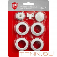 Монтажный присоединительный набора Royal Thermo 3/4 белый Монтажный присоединительный набора Royal Thermo 3/4 белый