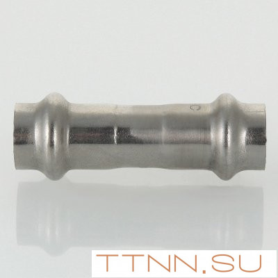 Муфта из нержавеющей стали Valtec 22х22 Муфта из нержавеющей стали Valtec 22х22