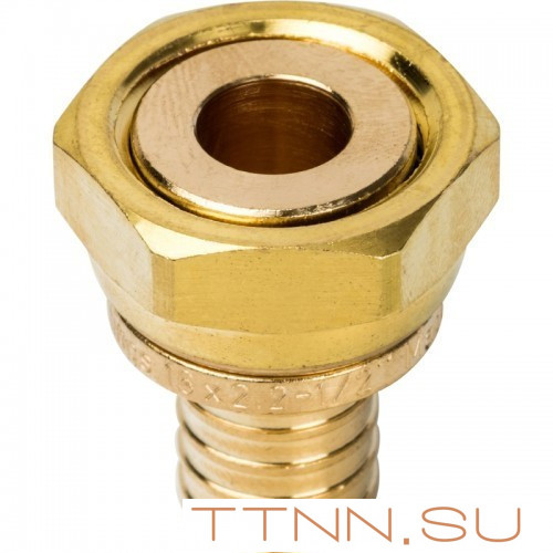 Переходник с накидной гайкой 16xG 1/2" для труб из сшитого полиэтилена Переходник с накидной гайкой 16xG 1/2" для труб из сшитого полиэтилена