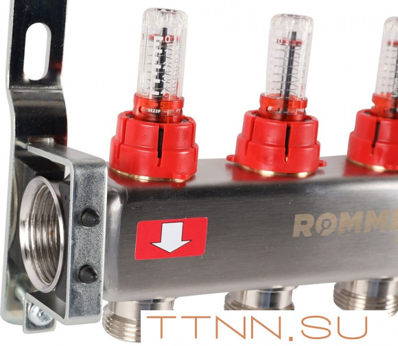 Для отопления Rommer 1"/3/4"x6 с расходомерами (RMS-1200-000006) Для отопления Rommer 1"/3/4"x6 с расходомерами (RMS-1200-000006)