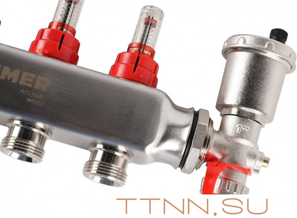 Для отопления Rommer 1"/3/4"x6 с расходомерами (RMS-1210-000006) Для отопления Rommer 1"/3/4"x6 с расходомерами (RMS-1210-000006)