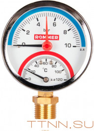 Термоманометр Rommer RIM-0006-801015 Термоманометр Rommer RIM-0006-801015