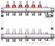 Коллектор для теплого пола Wester 1"-3/4 в сборе с расходомерами на 6 выходов Коллектор для теплого пола Wester 1"-3/4 в сборе с расходомерами на 6 выходов