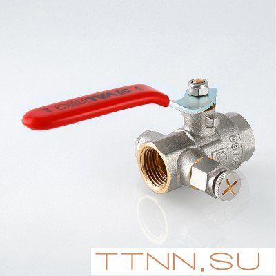 Кран шаровый с дренажным вентилем Valtec 1 VT.245 Кран шаровый с дренажным вентилем Valtec 1 VT.245