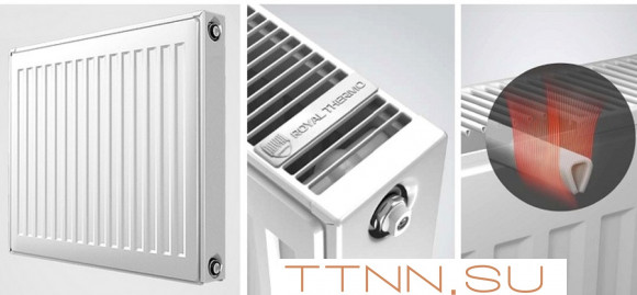 Стальной панельный радиатор Тип 33 Royal Thermo VENTIL COMPACT VC33-450-2700 RAL9016 Стальной панельный радиатор Тип 33 Royal Thermo VENTIL COMPACT VC33-450-2700 RAL9016