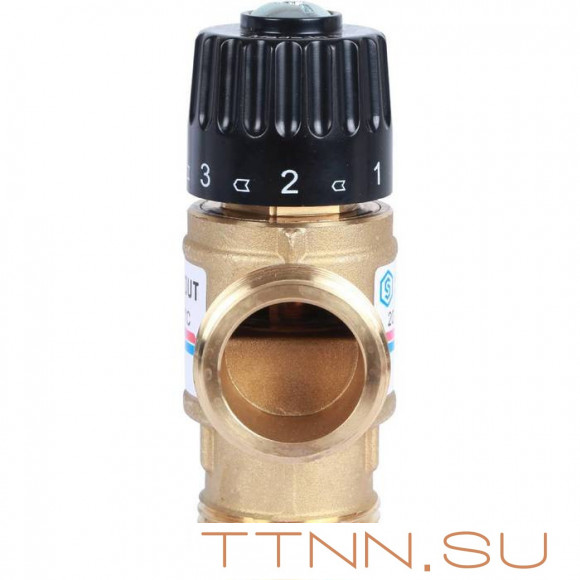 Смесительный клапан STOUT 1 НР 20-43°С KV 1,6 м3/ч Смесительный клапан STOUT 1 НР 20-43°С KV 1,6 м3/ч