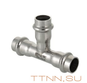 Фитинг из нержавеющей стали-пресс тройник Valtec 35х22х35 Фитинг из нержавеющей стали-пресс тройник Valtec 35х22х35