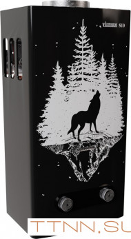 Газовый проточный водонагреватель VilTerm S10 Print (волк) черная Газовый проточный водонагреватель VilTerm S10 Print (волк) черная