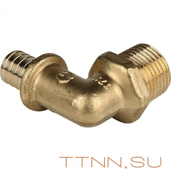 Угольник-переходник с наружной резьбой 25xR 3/4" для труб из сшитого полиэтилена Угольник-переходник с наружной резьбой 25xR 3/4" для труб из сшитого полиэтилена