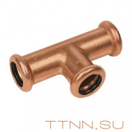 Тройник Sanha ВПр, 22, для медных труб прессовой Тройник Sanha ВПр, 22, для медных труб прессовой