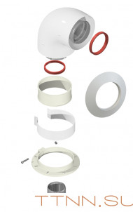 Колено подключения 90 диам. 60/100 для газовых котлов Protherm Колено подключения 90 диам. 60/100 для газовых котлов Protherm