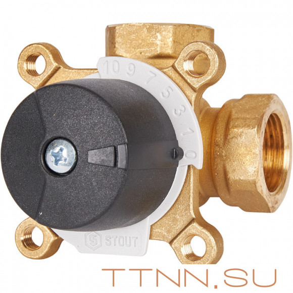 Смесительный клапан STOUT 3/4 KVs 6 м3/ч Смесительный клапан STOUT 3/4 KVs 6 м3/ч